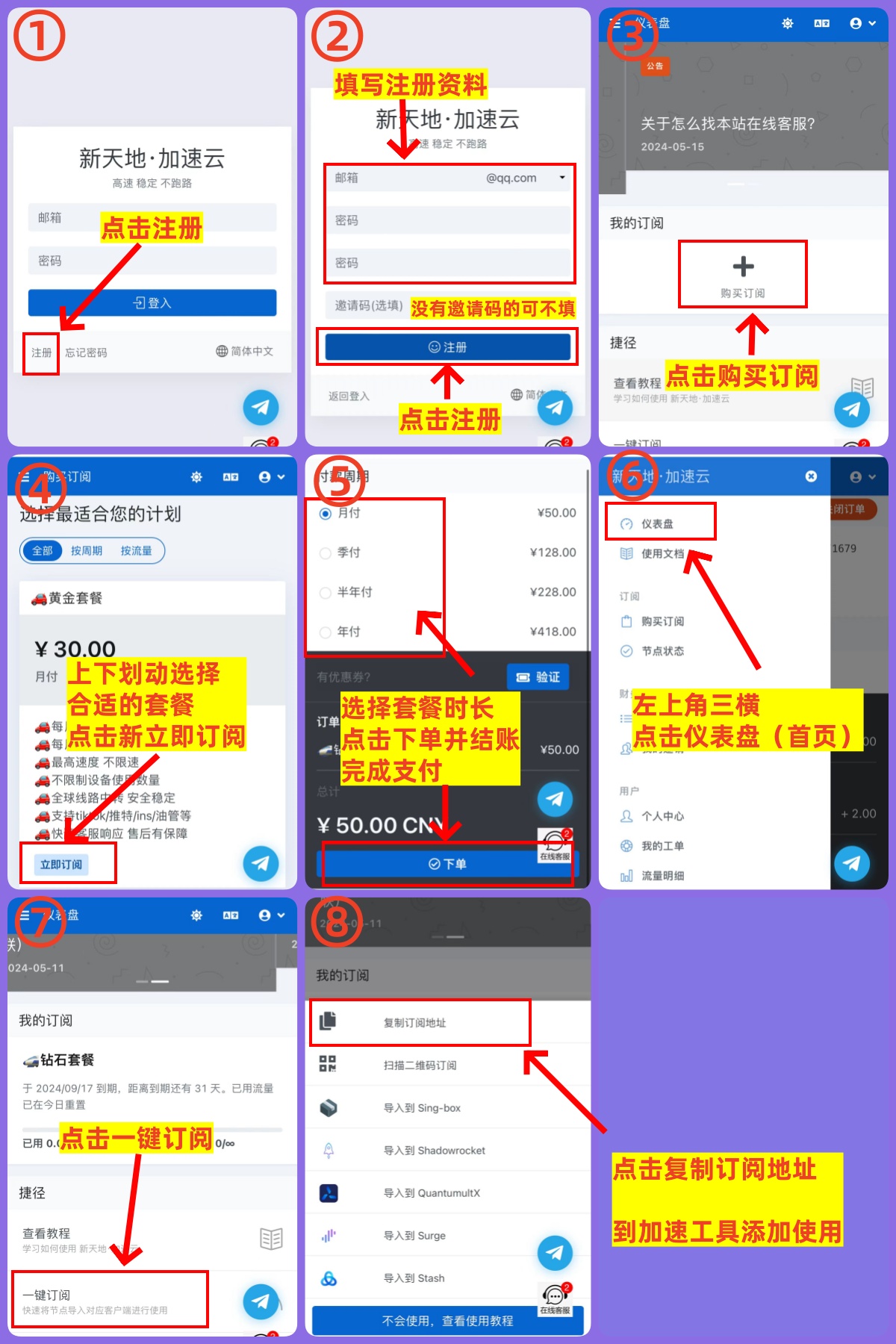 购买订阅教程